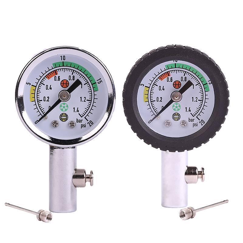 Ball pressure gauge basketball football pressure gauge metal football air pressure meter team school school gas pressure meter pointer type