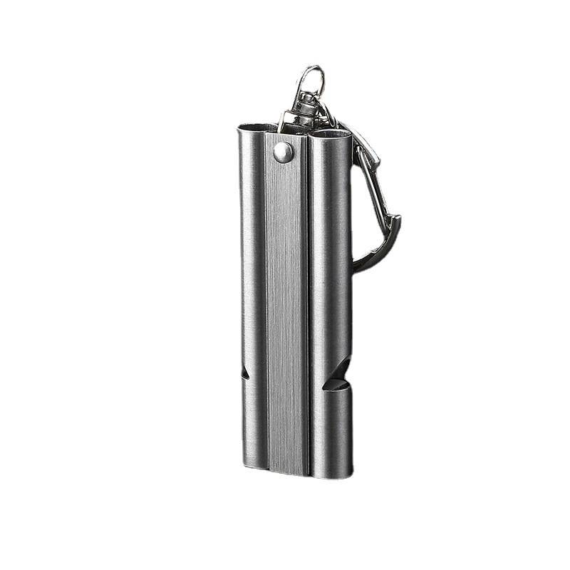 Customized engraving dual -tube high -sound port whistle outdoor survival sentry earthquake life -sale fire referee whistle premiere equipment
