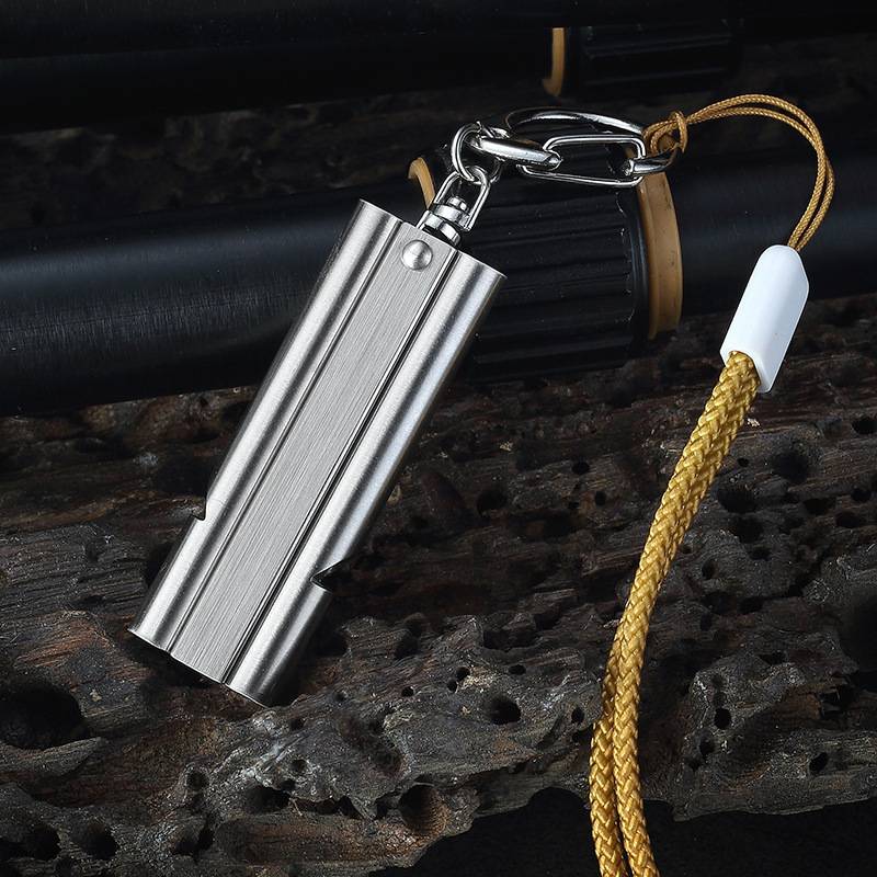 Stainless steel whistle