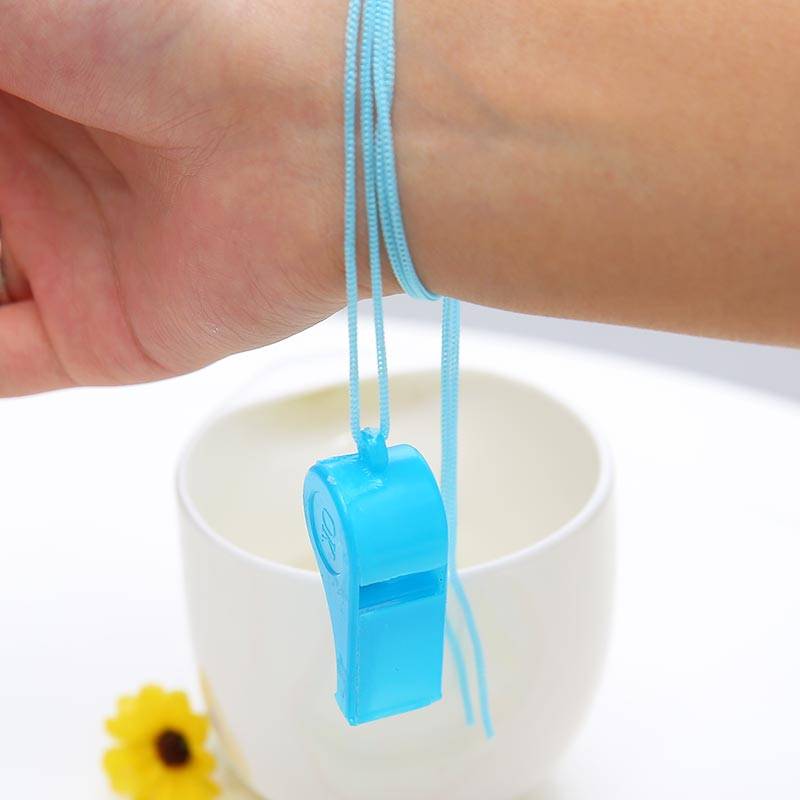sportswear plastic whistle children's toys color cheer chef whistle referee whistle fans latch rope