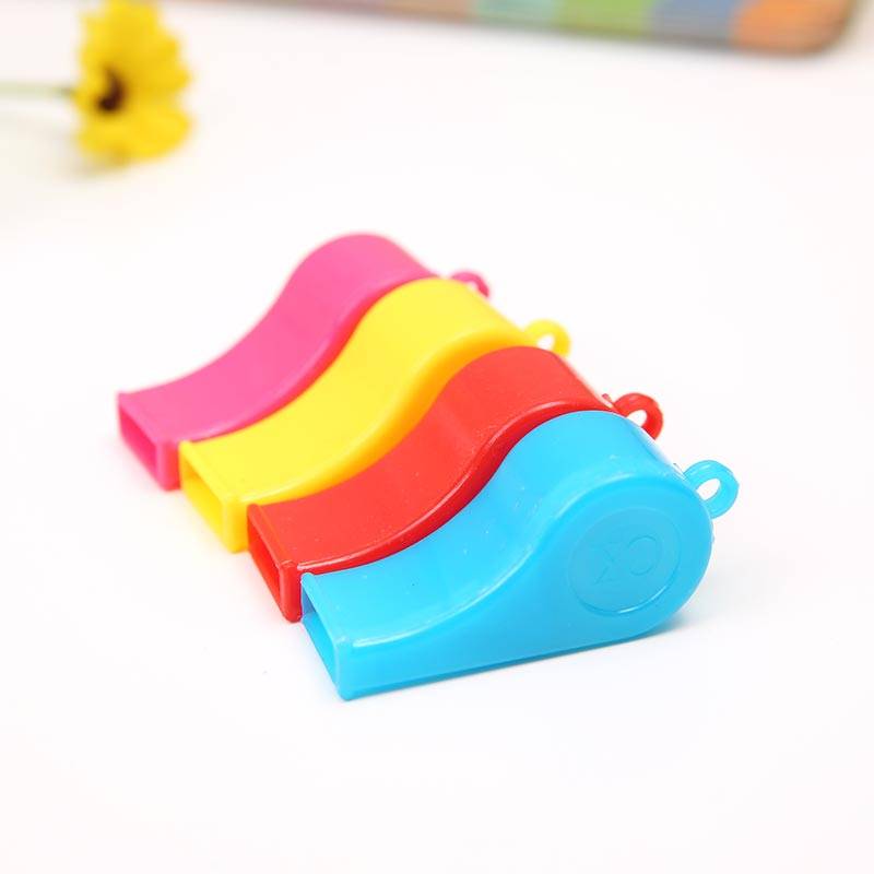 sportswear plastic whistle children's toys color cheer chef whistle referee whistle fans latch rope