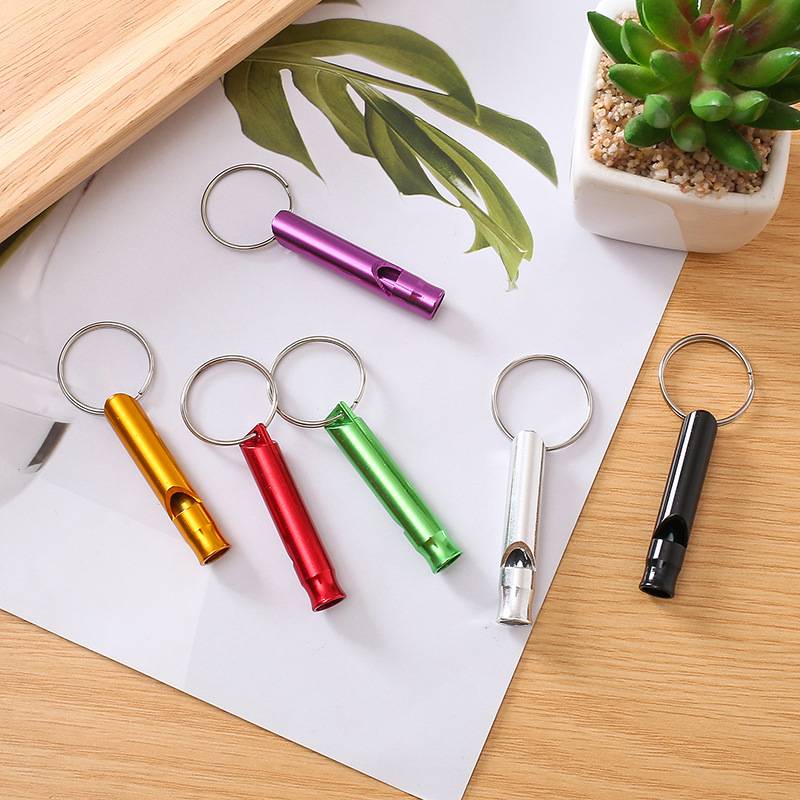 Can be used for outdoor aluminum alloy survival whistle emergency referee tent accessories climbing emergency whistle