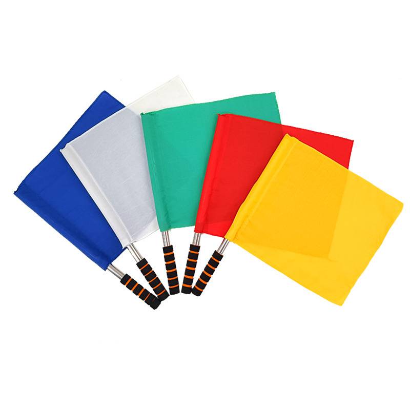Flag's Flag Track referee football side flag red flag Red, yellow, green white flag traffic command flag -hand flag railway signal