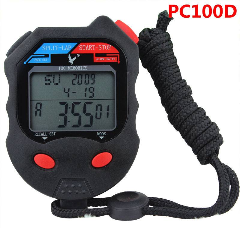 PC100A/B/D Tianfu three rows of 100 second watches waterproof meter running swimming track and field referee
