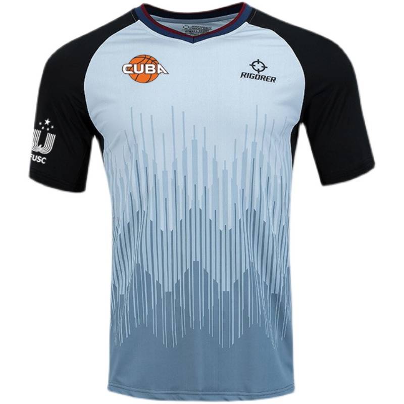 Persistent referee take CUBA sponsoring the same basketball association clothing, sweat absorption and breathable basketball game, whistle, referee short sleeves