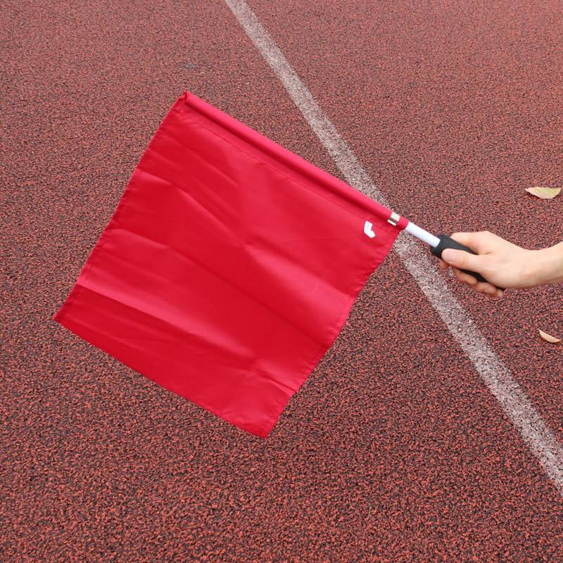 Soccer field and volleyball flag