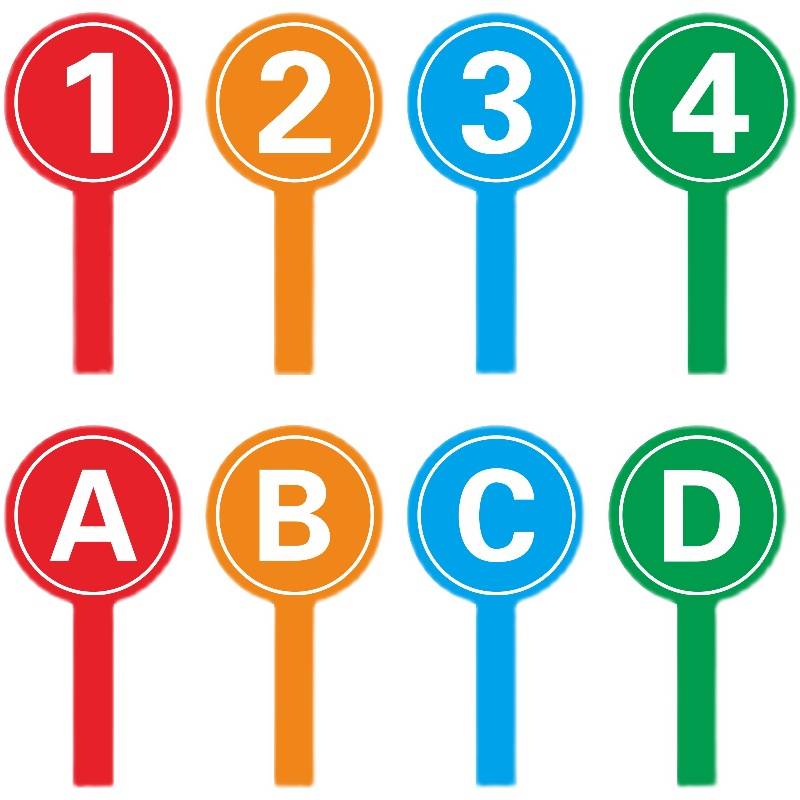 Hand -up card scoring card can be rubbed, cheerful numeric score, hook fork, right referee class to answer letters yesno