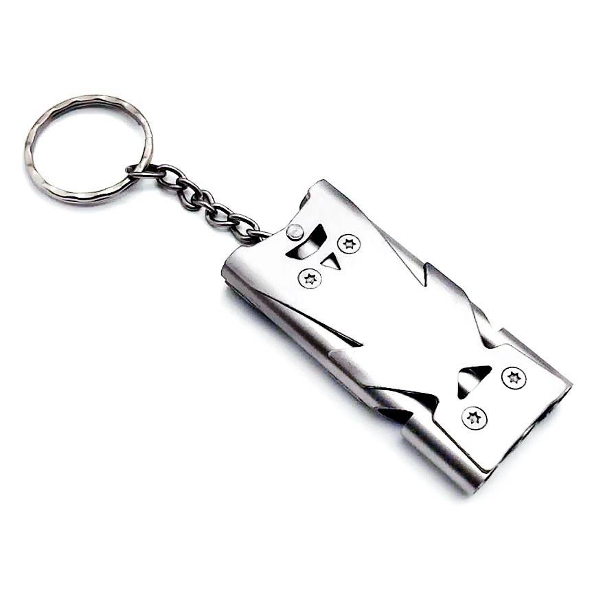 Three-tube-stainless steel-silver-whistle