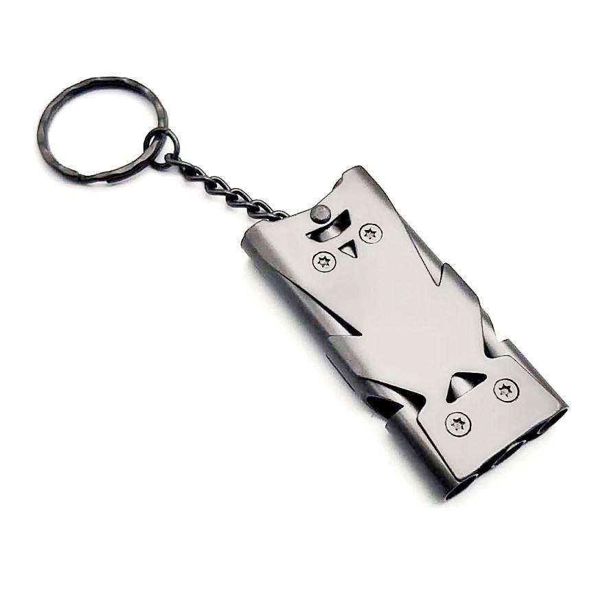 Three tubes-stainless steel-gray-whistle