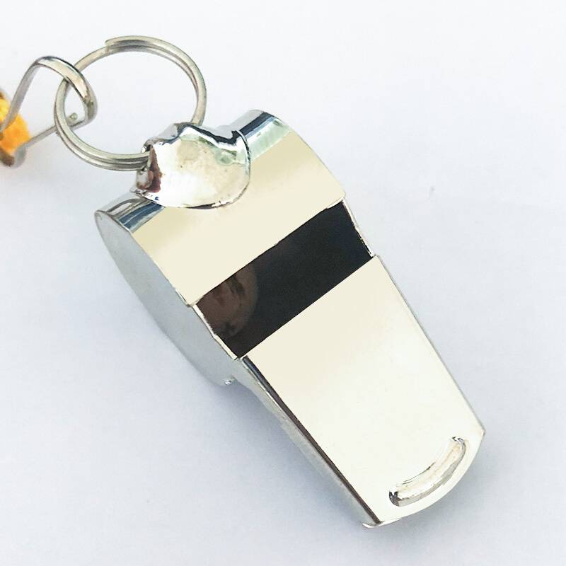 Box metal referee whistle stainless steel whistle outdoor supplies