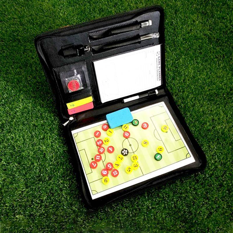 Multifunctional tactical board football zipper tactical sandbox magnetic tactical package referee supplies