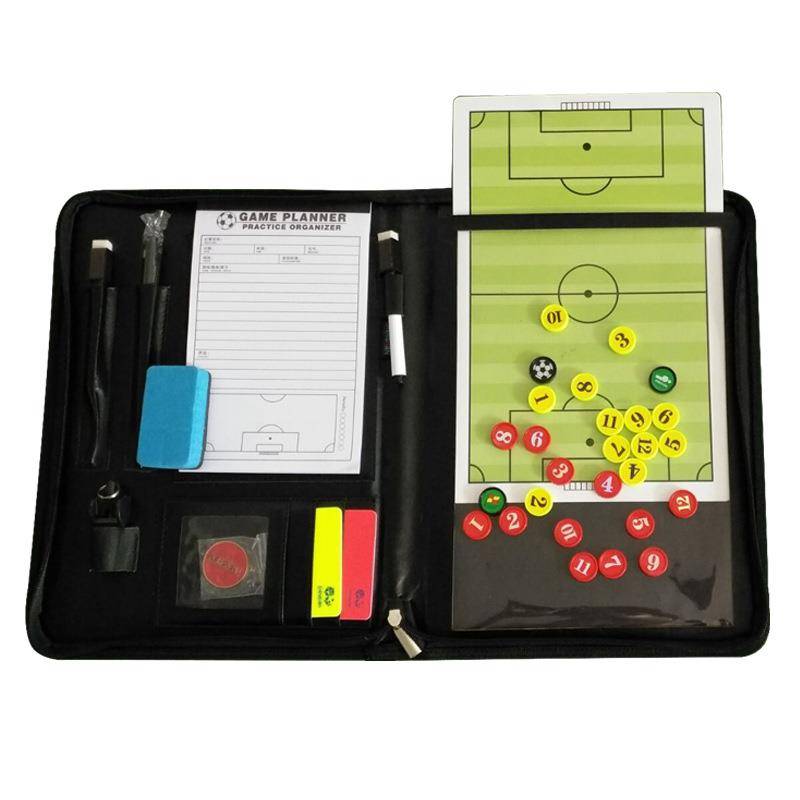 Multifunctional tactical board football zipper tactical sandbox magnetic tactical package referee supplies