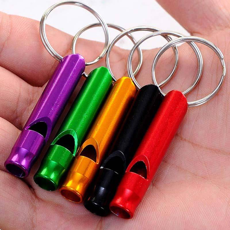 Outdoor travel mountaineering aluminum alloy survival whistle outdoor lifelong whistle whistle referee training high -frequency whistle