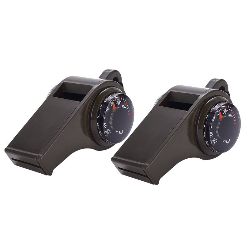 [2 installation-military green] three-in-one whistle