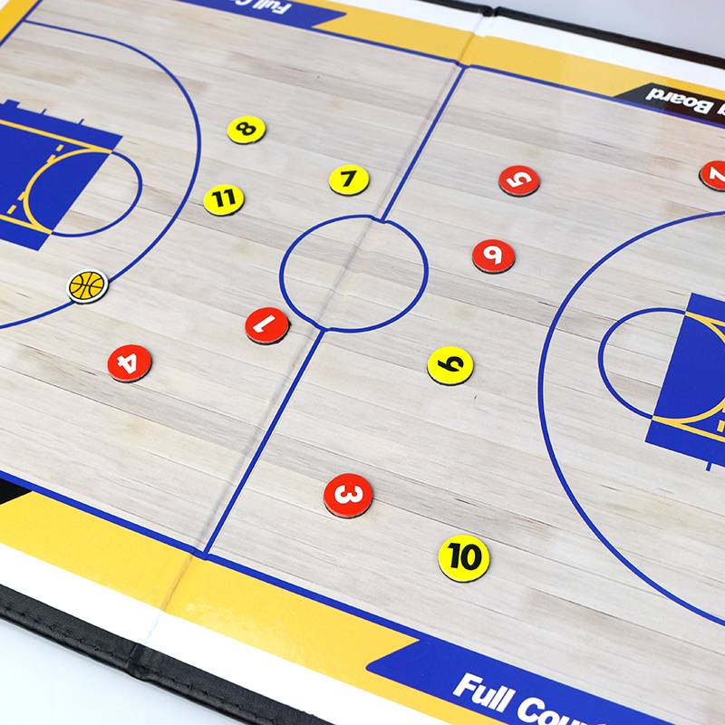 Basketball equipment referee coach supplies folding basketball tactical board magnetic suction can be rubbed and written command board explanation board