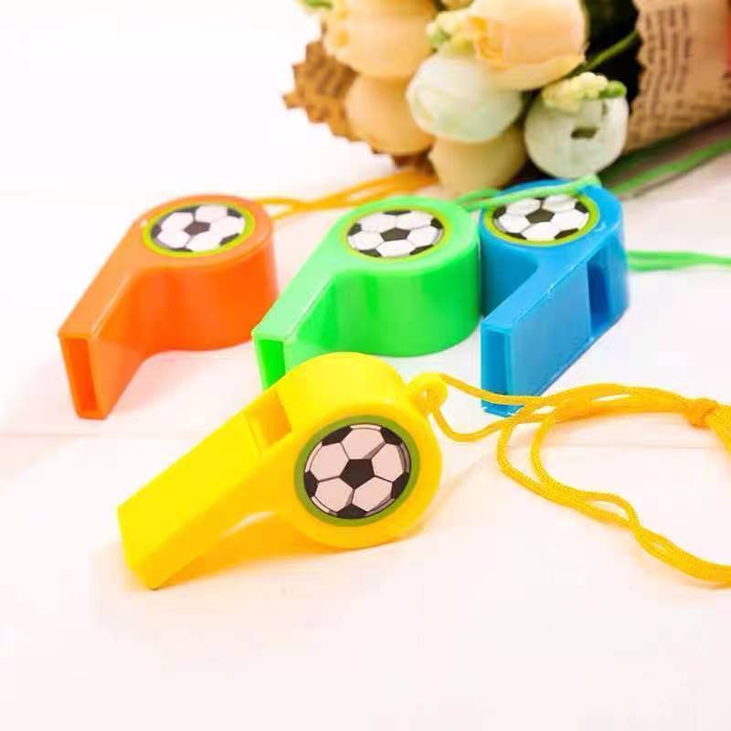 New plastic whistle, cheering whistle, referee lanyard competition, children's toy survival cartoon baby