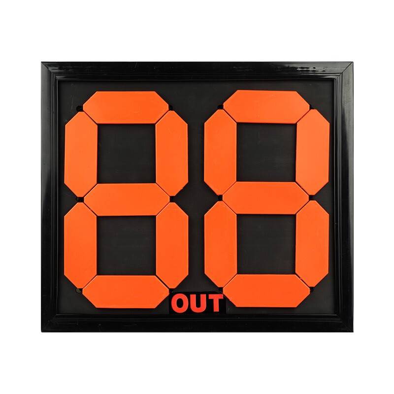 Football replacement card (2 digits) double -sided display