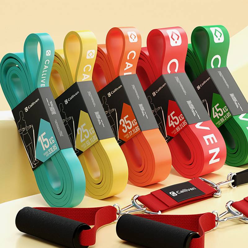 TPE elastic band resistance belt strength training fitness yoga hip stretch stretching bodies to assist tension rope