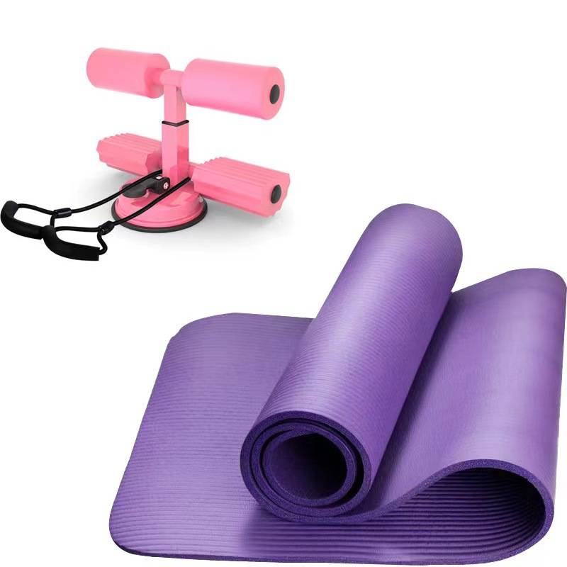 Footboard roller pink+pull rope+yoga mat