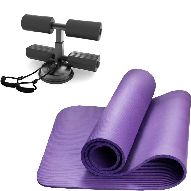 Footboard roller black+tape rope+yoga mat