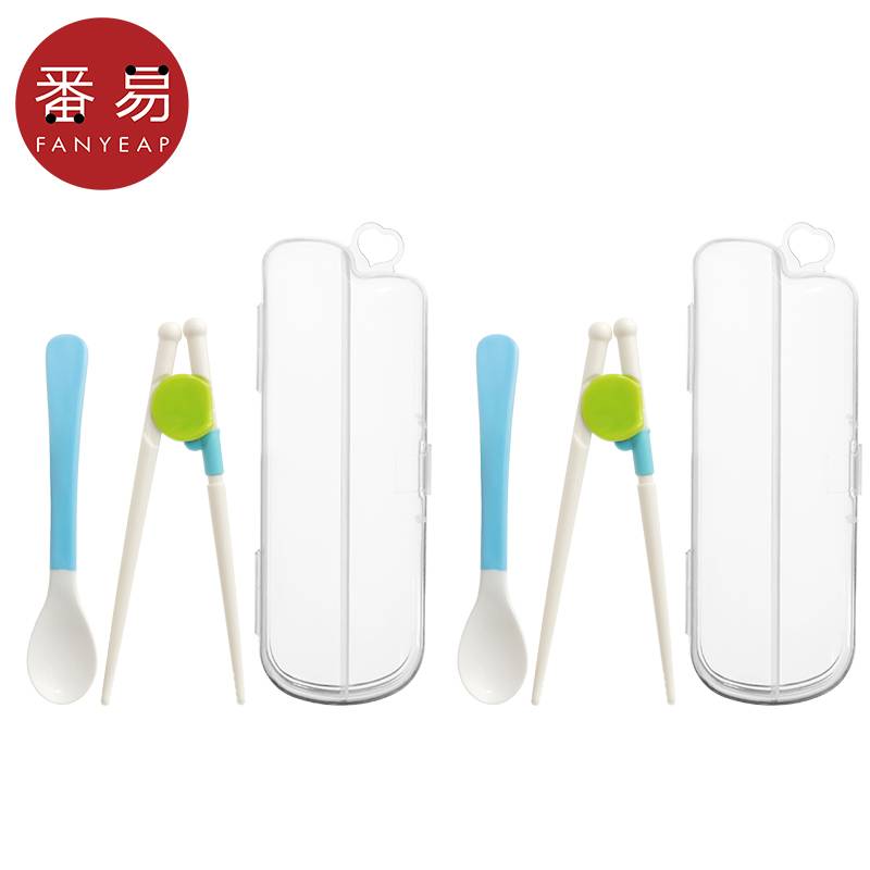 2 sets of training chopsticks spoon set