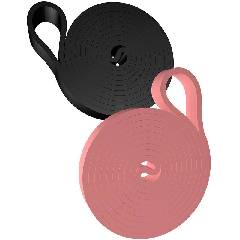 Yoga elasticity with female fitness resistance with male strength training pull -ups to help with to assist the hip rope rope