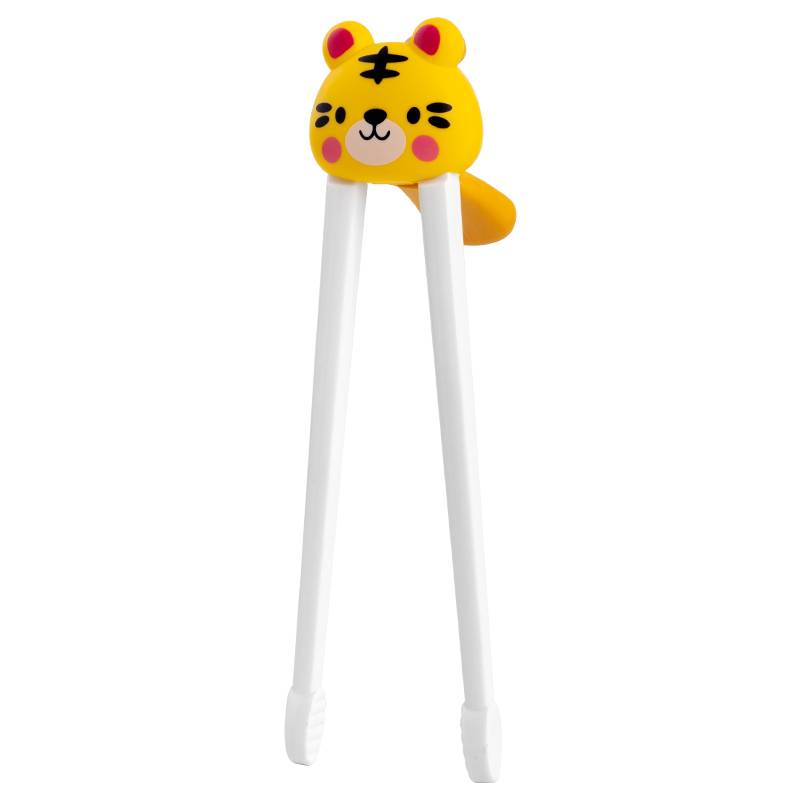 304 Stainless Steel Children's Tableware Babies Babies Chopsticks Chopsticks Chopsticks Chopsticks Training Spoon Tiger Exit Assistance