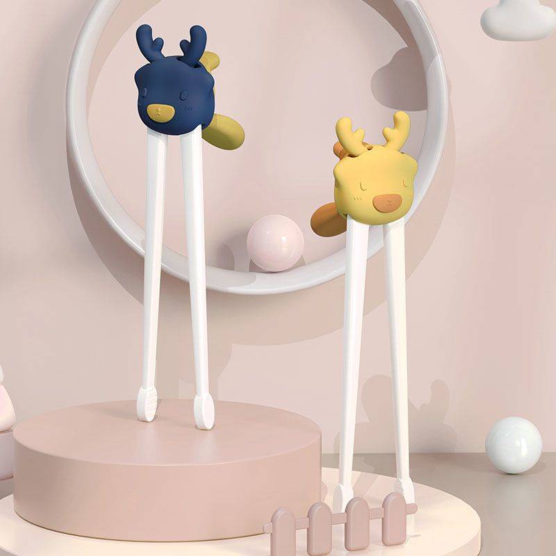 Upgrade tiger mouth chopsticks-Giri blue+lemon yellow (no box)