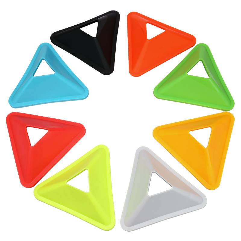Soccer training equipment, tripod-marking disks, plate-marking device for children's basketball aids