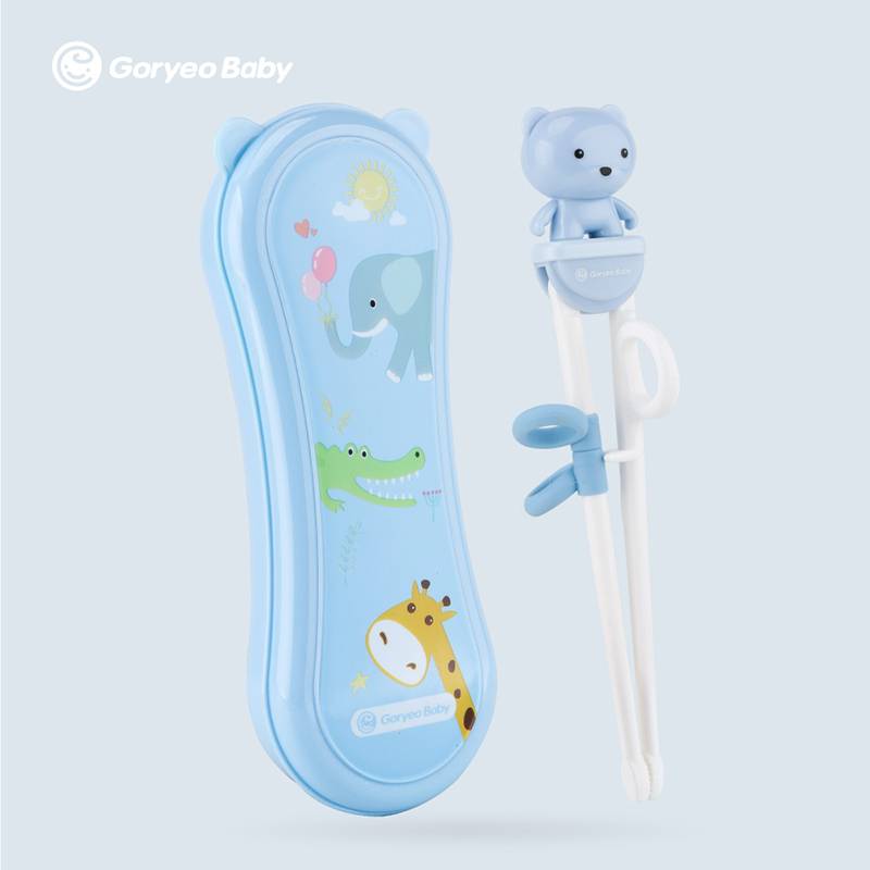 Blue bear learning chopsticks+box