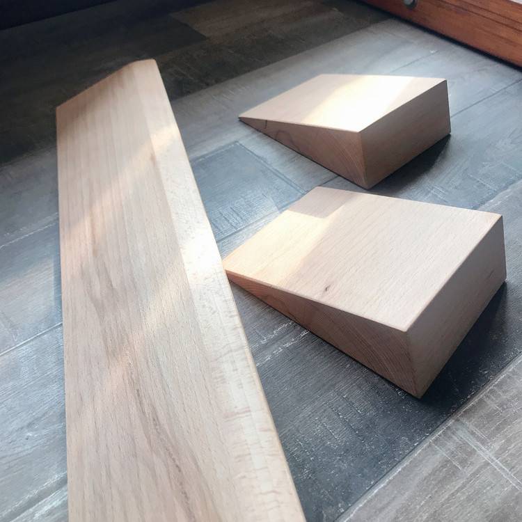 Rehabilitation operation Training solid wood blocks brick oblique plate lower limb stable balance function forces