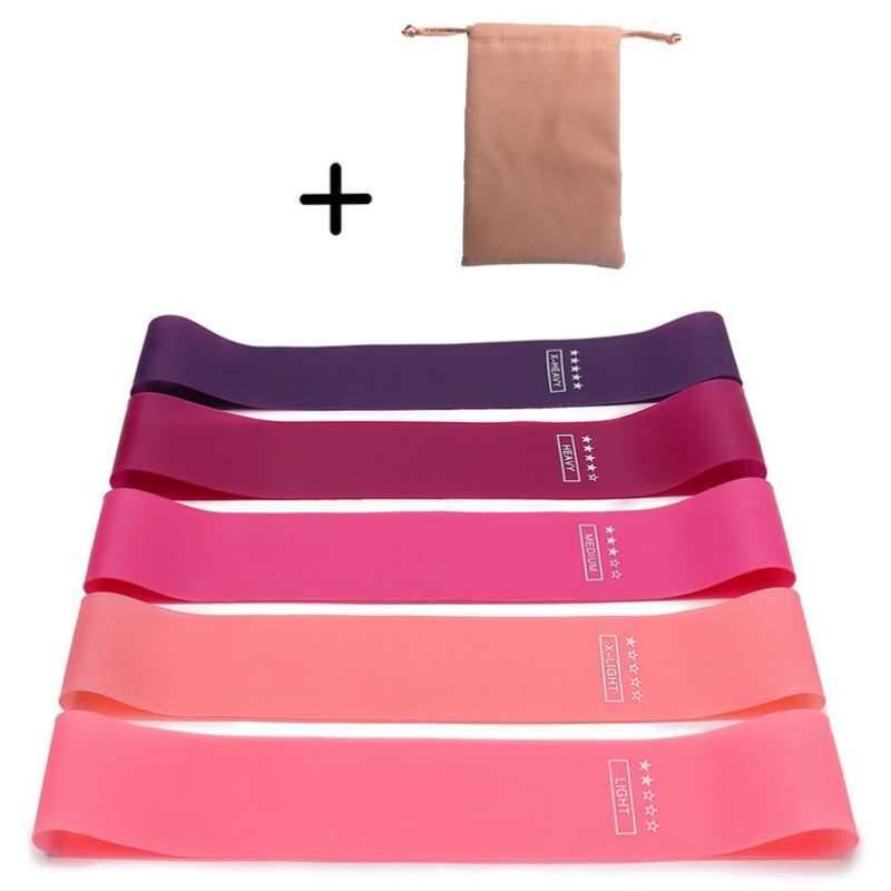 Fitness elastic band women's tension yoga stretch training red new portable men's and women tip open back assist*