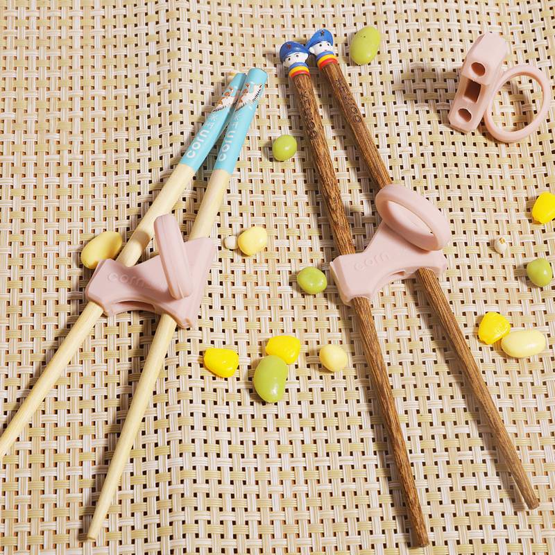 Children with corn children learn chopsticks practice, study, dinner training chopsticks, big children adult correction correction silicone auxiliary artifacts