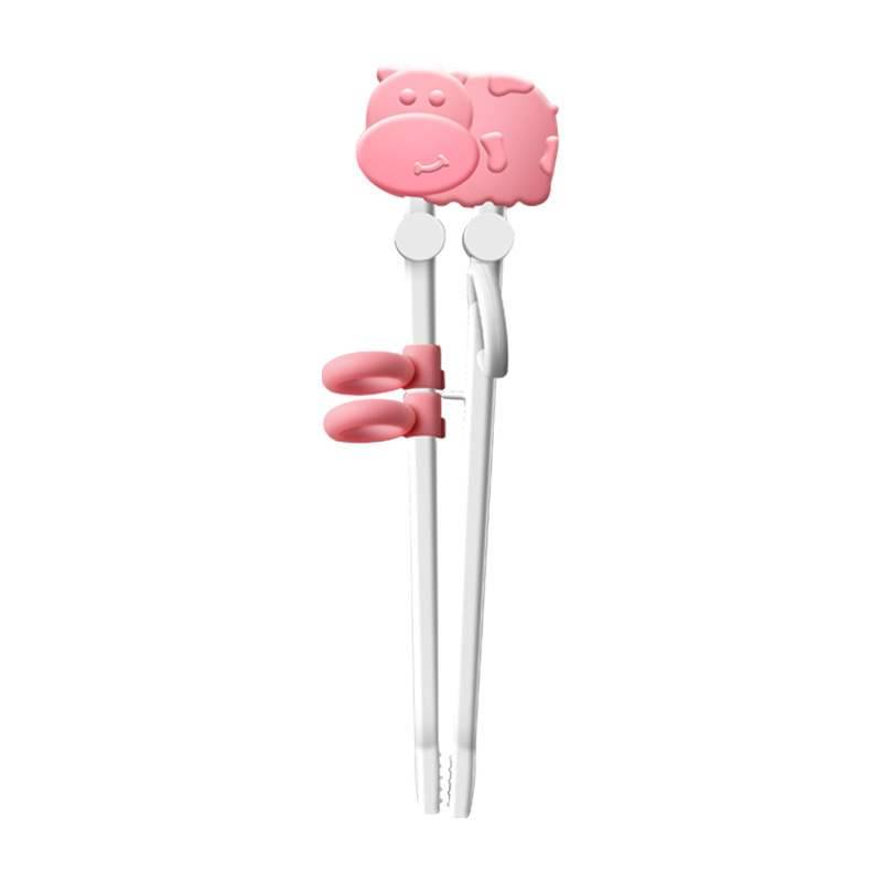 Cartoon baby chopsticks tableware Children chopsticks training chopsticks baby silicone finger set learning correction auxiliary chopstick set