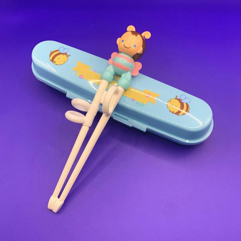 Blue bee (chopsticks+storage box)