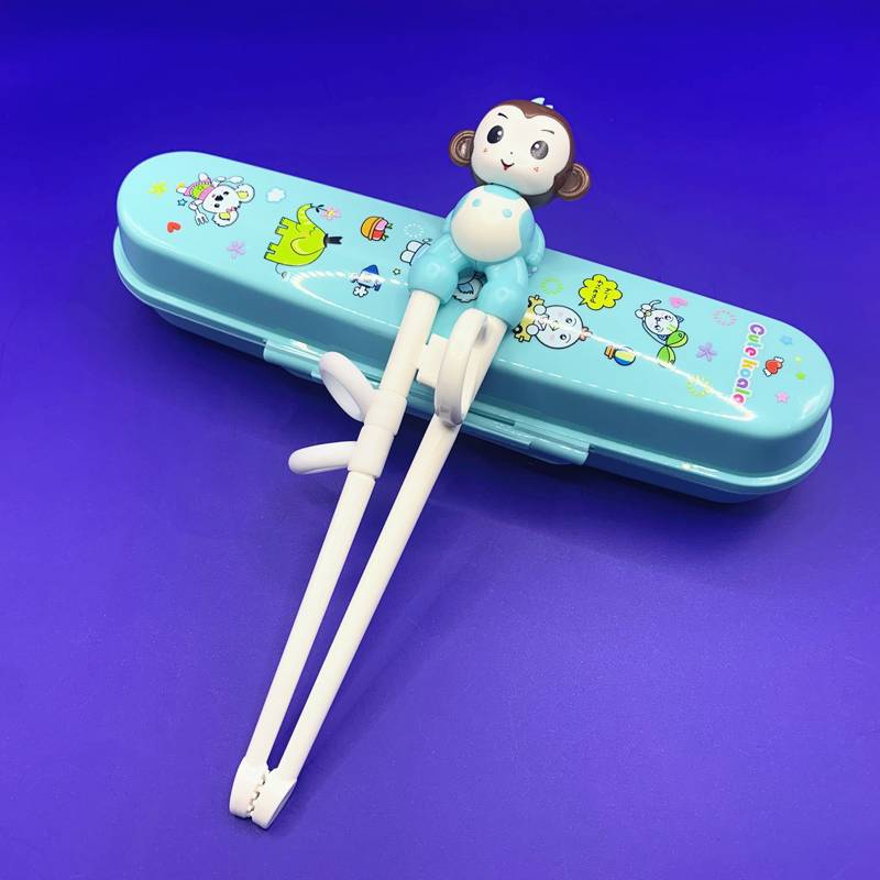 Blue Monkey (chopsticks+storage box)