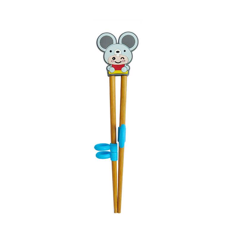 Children's chopsticks Solid wood training chopsticks Children's homeless paint, wax, 3 6 -year -old baby to assist in learning chopsticks practice