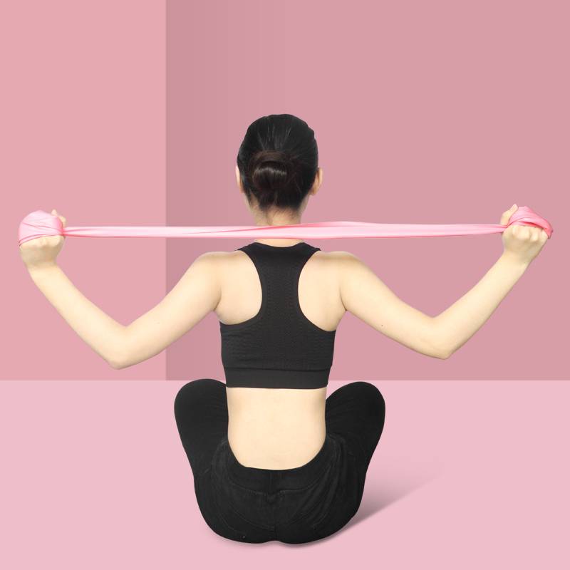 Yoga elastic band stretching resistance with open shoulder arm practice beauty back pull -back pull training fitness men and women stretch hips