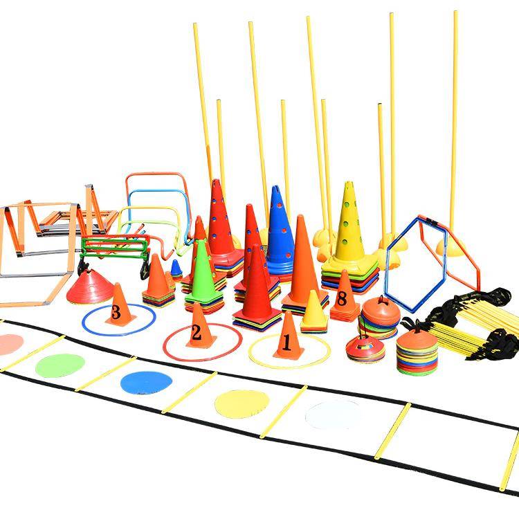 Soccer training equipment to mark a barrel-discussion basketball aid to ice-cream poles for children with taekwondo