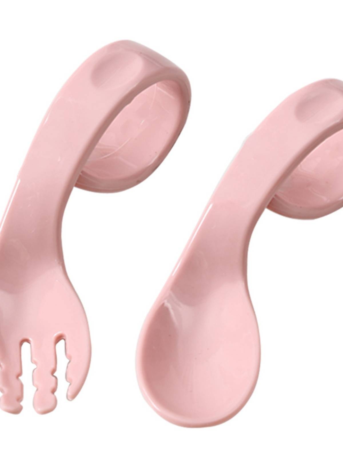 Infant training spoon Bending the fork spoon set, elbow spoon, children's tableware storage box independently eats baby auxiliary spoon
