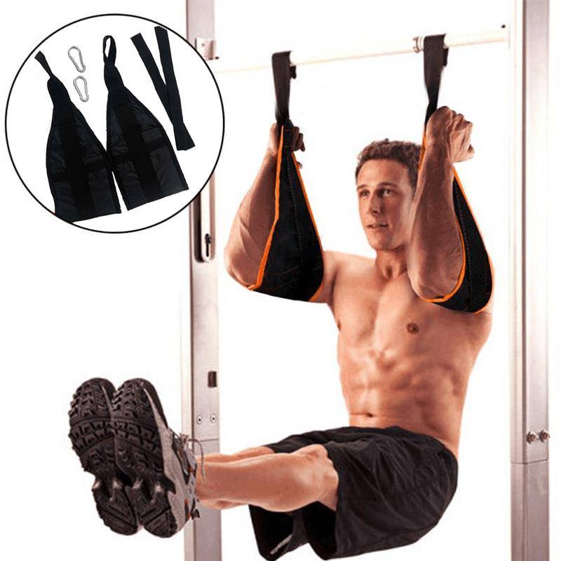 Cantilever with abdominal muscle suspension training band auxiliary hanging bar to pick up abdominal rolling abdominal fitness equipment suspended legs and one -legged strap