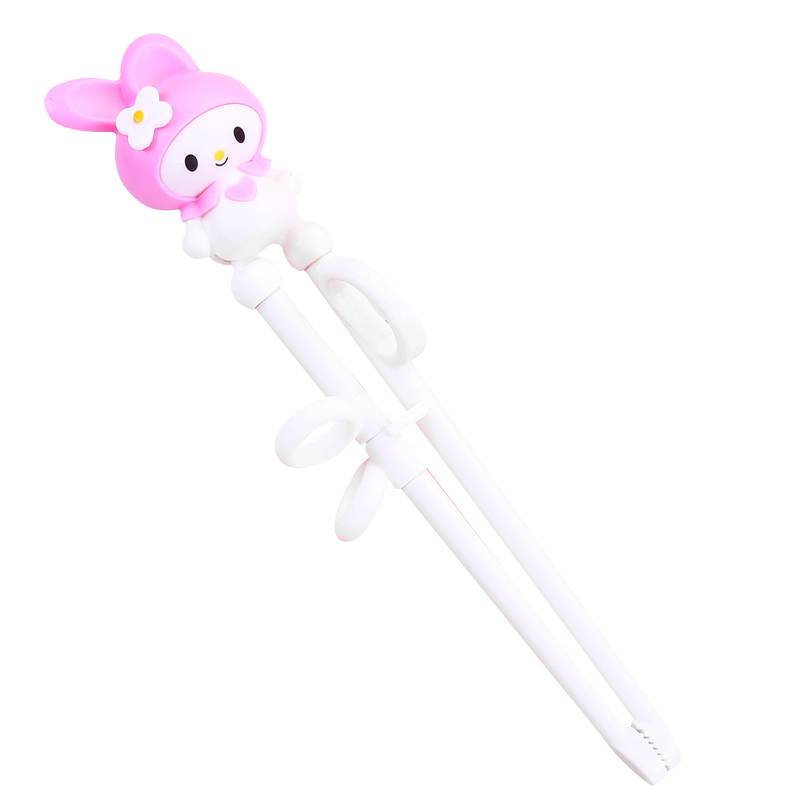 Baby home training chopsticks Children eat chopsticks, cartoon auxiliary first -order chopsticks stainless steel practice chopsticks