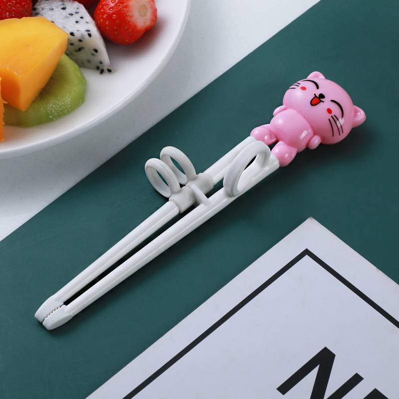 Pink cat practice chopsticks