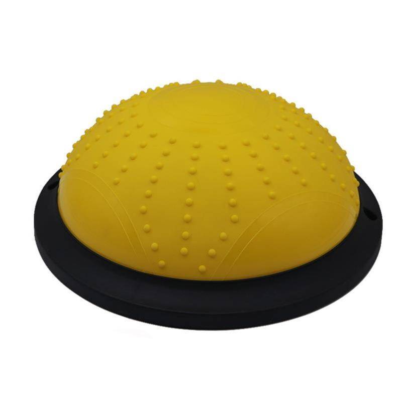 A training kit with a power set of hands, a mini-convulsive balancing leg and gym ball