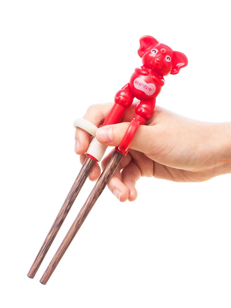 Children's chopsticks training chopsticks 3 years old 61 12 Babies learn to assist home wooden chopsticks 2 fast anti -sliding kindergarten dedicated