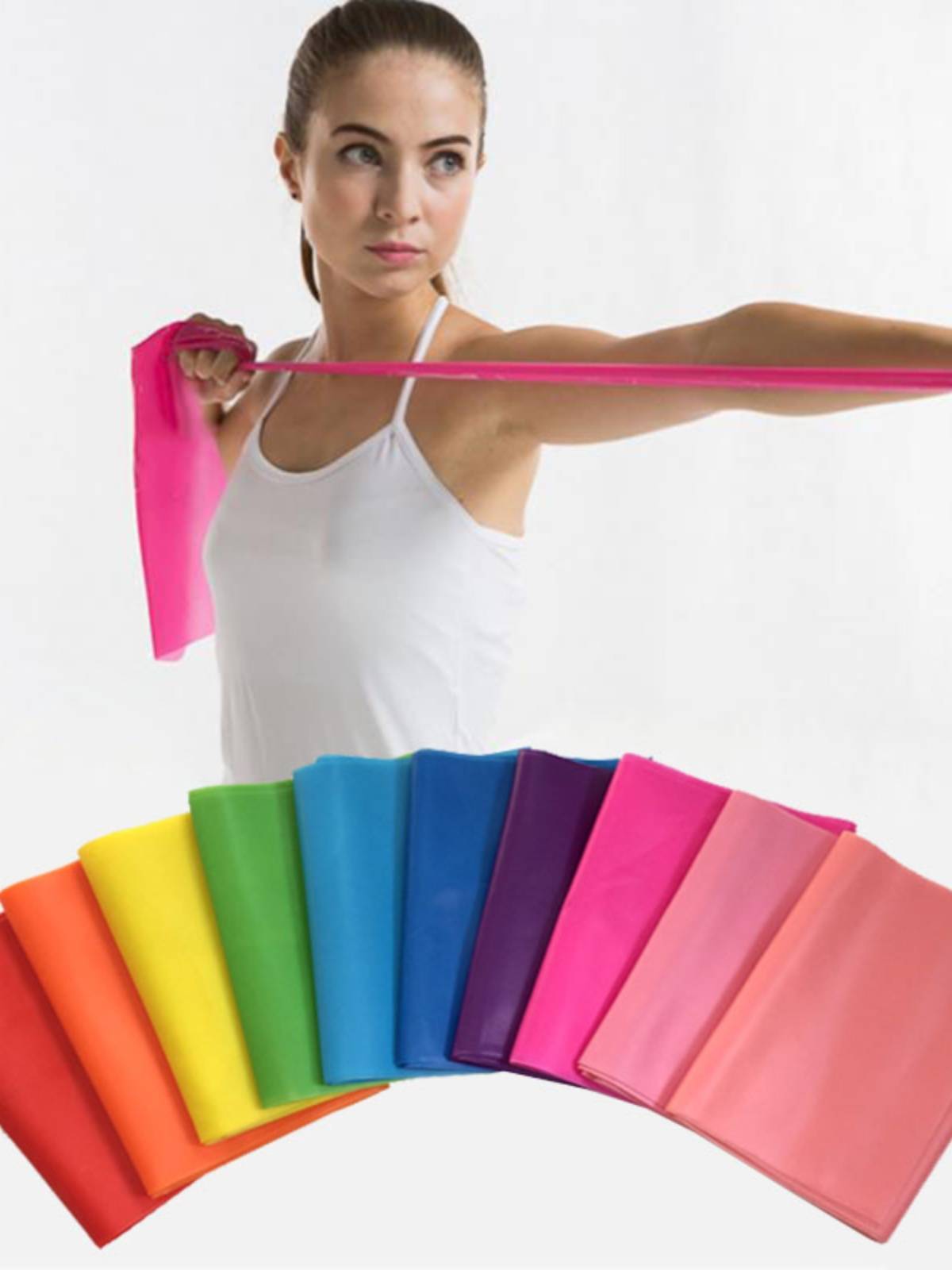 Yoga auxiliary stretch band free shipping back shoulder back hips and stretching fitness training resistance tension tablets