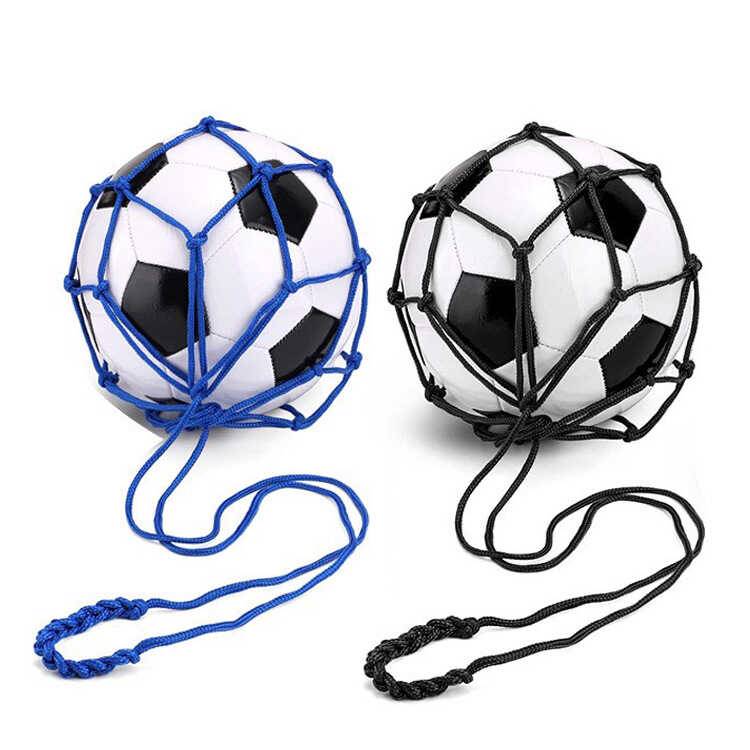 Soccer ball bag tennis trainer training net for young children