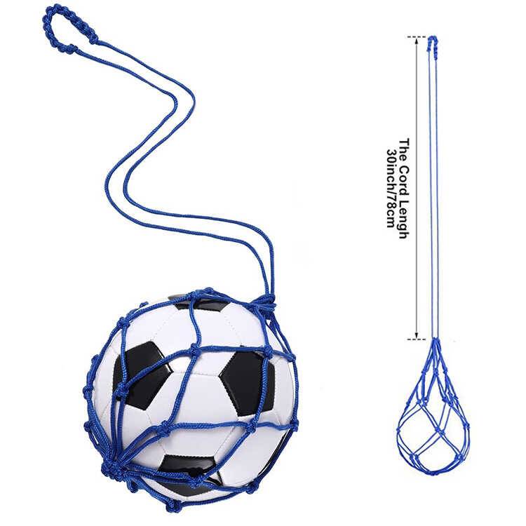 Soccer ball bag tennis trainer training net for young children