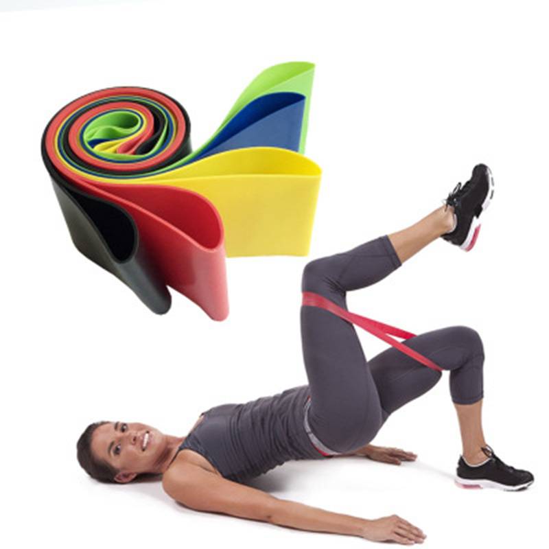 Natural latex yoga tension band fitness skinny legs beautiful buttocks auxiliary resistance band strength training O -shaped elasticity thin circle