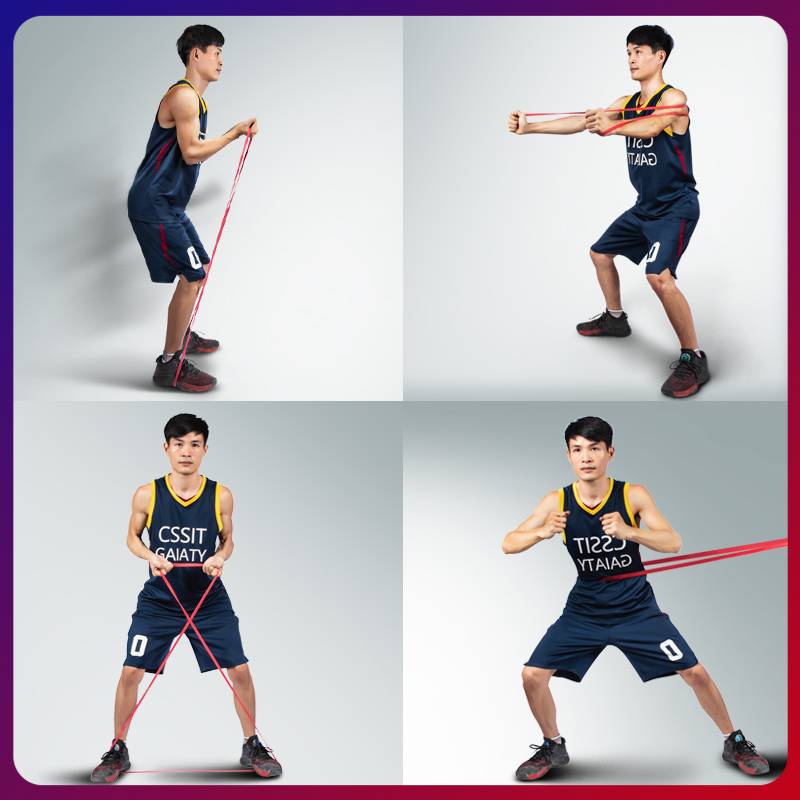 Basketball training elastic band speed starts explosive resistance with fitness yoga buttocks training assisted tension band